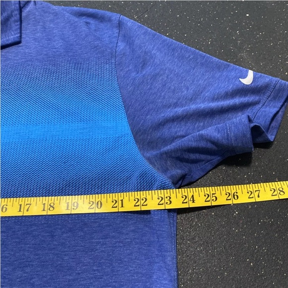 Nike Golf Men's size XL Tour Performance Blue Gradient Polo Shirt - Picture 5 of 8